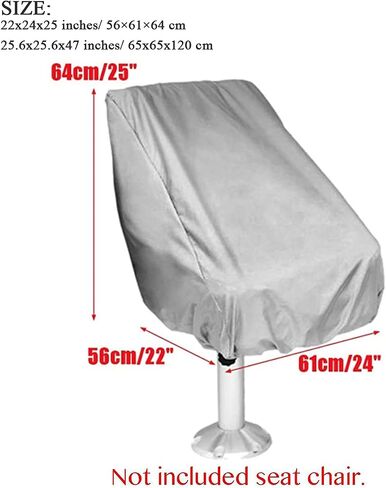 Boat Seat Cover Waterproof Marine Main Engine Speedboat Seat Dust Cover All Season Protection Pontoon Boat Center Console Covers for Fishing Captain’s Chair Seats in Saudi Arabia