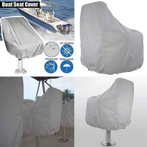 Boat Seat Cover Waterproof Marine Main Engine Speedboat Seat Dust Cover All Season Protection Pontoon Boat Center Console Covers for Fishing Captain’s Chair Seats in Saudi Arabia
