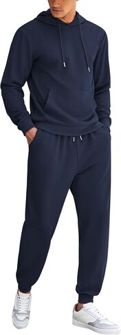 COOFANDY Men's Tracksuit 2 Piece Hoodie Athletic Sweatsuits Casual Jogging Suit Sets in Saudi Arabia