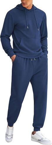 COOFANDY Men's Tracksuit 2 Piece Hoodie Athletic Sweatsuits Casual Jogging Suit Sets in Saudi Arabia