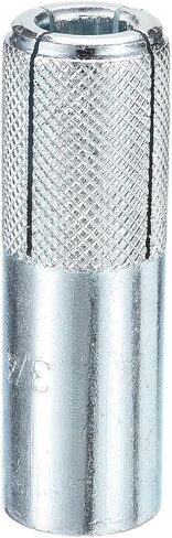 3/4" x 3-1/8" Drop-in Anchors - 2 Pack - Good for Dry Walls Hollow Bricks Plaster - Carbon Steel Sleeve Anchors Tool Expansion Anchors - Silver in Saudi Arabia