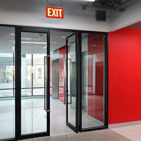 SmartSign "Exit" Sign | 7" x 10" Glow-in-The-Dark Aluminum in Saudi Arabia