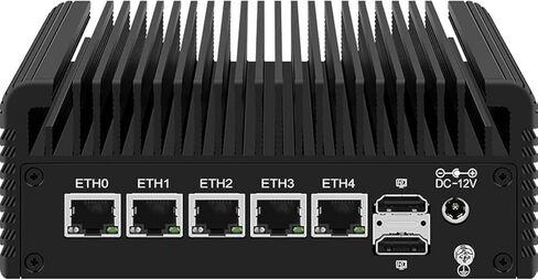 Firewall Appliance Mini PC, Intel Celeron N305 Quad Core 6xIntel I226 2.5G Ethernet VPN Router PC AES-NI HDMI*2 NO RAM NO SSD in Saudi Arabia