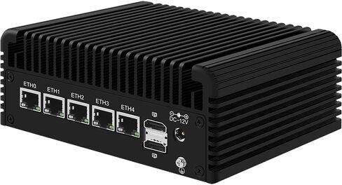 Firewall Appliance Mini PC, Intel Celeron N305 Quad Core 6xIntel I226 2.5G Ethernet VPN Router PC AES-NI HDMI*2 NO RAM NO SSD in Saudi Arabia