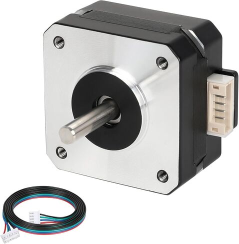 3pcs Nema 17 Stepper Motor 48MM Bipolar 2 A 48Ncm (67.97oz.in) 1.8 Degree Nema17 42 Stepper Motors Kit 2 Phase 4-Lead with 1m Cable and Connector for DIY CNC 3D Printer, 1.66x1.66x1.89inch in Saudi Arabia