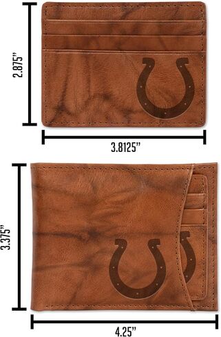 NFL Football Genuine Leather Slider Wallet - 2 Gifts in One in Saudi Arabia