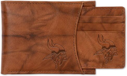 NFL Football Genuine Leather Slider Wallet - 2 Gifts in One in Saudi Arabia