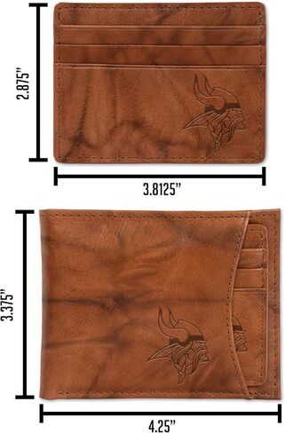 NFL Football Genuine Leather Slider Wallet - 2 Gifts in One in Saudi Arabia