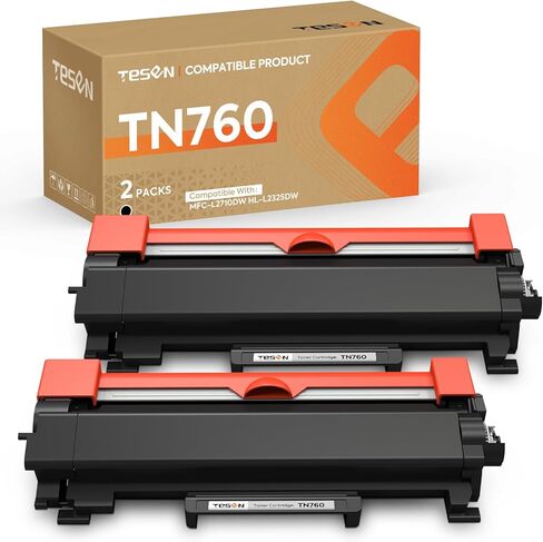 TN-760 Compatible Toner Replacement for Brother TN760 TN730 Toner Cartridge for MFC-L2710DW HL-L2350DW HL-L2390DW HL-L2370DW HL-L2395DW MFC-L2750DW DCP-L2550DW Printer 4PK 2024 Version in Saudi Arabia