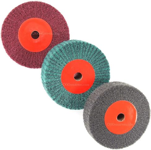 Abrasive Wheels - 3 Wheel Pro Combo Kit - (6.0 Dia. x 0.50 Thickness) - (400, 600, 800 Grits) in Kuwait