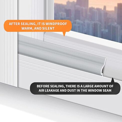 شريط إغلاق ذاتي اللصق للباب والنافذة بطول 32.8 قدم - سدادة مسودة رغوية، مجموعة عزل عازلة للصوت لسد فجوة الشتاء in Kuwait