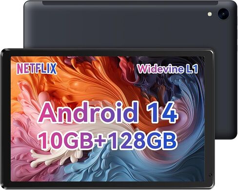 Android Tablet, 10.1 inch Tablets with 1280 * 800 IPS HD Touchscreen, Octa-Core Processor, 8GB RAM 128GB ROM, 1TB TF Card Expandable, 5G/2.4G WiFi, BT 5.0,Dual Camera, 2024 US Version in Saudi Arabia