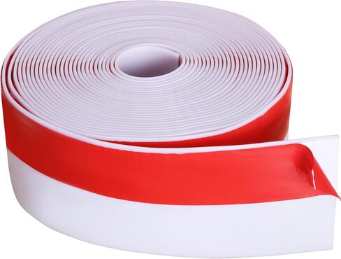 moonoom Adhesive Door Draft Stopper Seal Strip, 3" x 29.5 Ft Silicone Weather Stripping Tape, Waterproof Under Door Insulation Sealing Strip for House Doors Window Shower Glass Gaps in Saudi Arabia