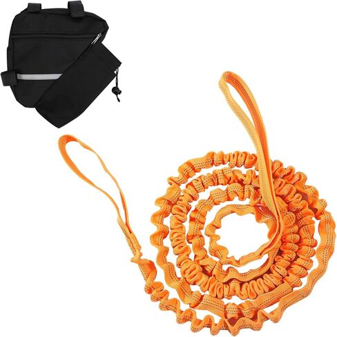 Bike Tow Rope for Kids,Orange Bicycle Tow Rope,MTB Stretch Bungee for Long Ride Going Uphill,Compatible with Any Bicycle (Orange, 66.90) in Saudi Arabia