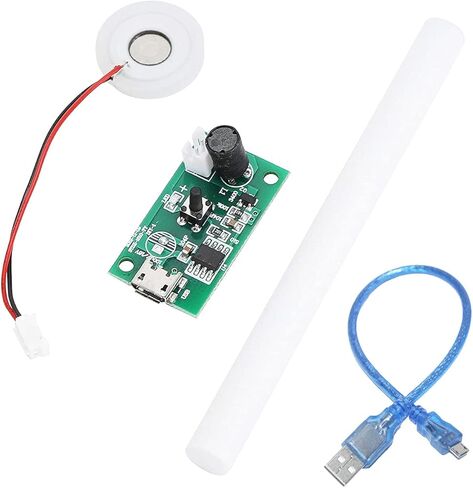 وحدة ترطيب ميكرو USB، 108 كيلو هرتز 2 وات 20 مم، جهاز صنع الرذاذ بالموجات فوق الصوتية، التحكم في التشغيل، التحكم في التفتيت، مع كابل USB ميكرو من القطن in Saudi Arabia