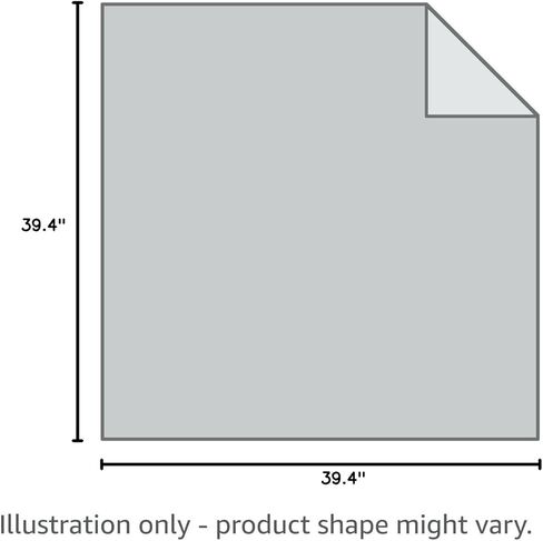 بطانية حريق الطوارئ من BOOMIBOO للمنزل والمطبخ - عبوة واحدة - بطانية مقاومة للحرارة العالية لإخماد الحرائق من الألياف الزجاجية، بطانيات أمان مثبطة للهب للتخييم والمكتب والمدرسة (39.4 بوصة × 39.4 بوصة) in Kuwait