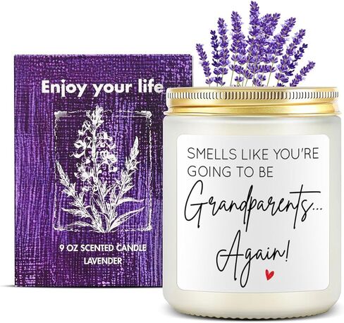 Pregnancy Announcement for Grandparents Baby Announcements Ideas Grandma Again Announcement Gifts Pregnancy Reveal to Parents Baby Reveal Gifts for Grandparents Scented Candles in Saudi Arabia
