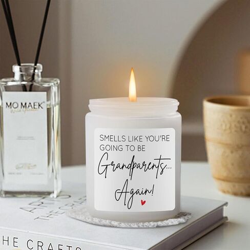 Pregnancy Announcement for Grandparents Baby Announcements Ideas Grandma Again Announcement Gifts Pregnancy Reveal to Parents Baby Reveal Gifts for Grandparents Scented Candles in Saudi Arabia