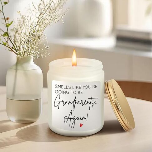 Pregnancy Announcement for Grandparents Baby Announcements Ideas Grandma Again Announcement Gifts Pregnancy Reveal to Parents Baby Reveal Gifts for Grandparents Scented Candles in Saudi Arabia