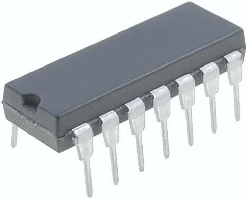 Texas Instruments CD4069UBE CMOS Hex Inverter, 14 Pin, Plastic Dip Tube, 19.3 mm L x 6.35 mm W x 4.57 mm H (Pack of 10) in Kuwait