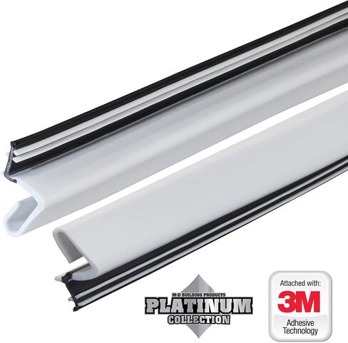 M-D Building Products 43346 81 in. White Premium Rubber Platinum™ Top and Sides Door Seal for Doors with Kerf/Channel in Saudi Arabia