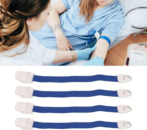 Buckle Elastic Tourniquets, 4pcs Buckle Elastic Tourniquet Emergency Adjustable Band Hemostatic First Aid Quick Release Torniquetes for Drawing Outdoors Sports in Saudi Arabia