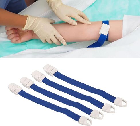 Buckle Elastic Tourniquets, 4pcs Buckle Elastic Tourniquet Emergency Adjustable Band Hemostatic First Aid Quick Release Torniquetes for Drawing Outdoors Sports in Saudi Arabia
