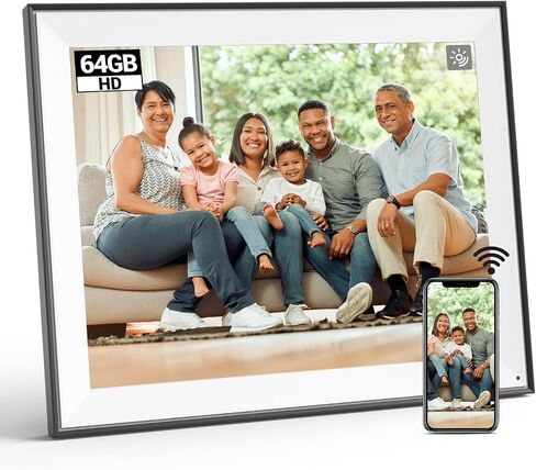 BSIMB 16.2-Inch 32GB WiFi Extra Large Digital Picture Frame, Smart Photo Frame with IPS HD Touchscreen Remote Control, Share Photos&Video via App&Email, Dad Gifts, Gifts for Men in Saudi Arabia
