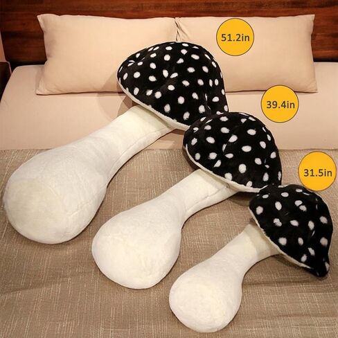 Mushroom Body Pillow, Mushroom Plush Body Pillow, Mushroom Shaped Stuffed Long Pillow, Home Decor Mushroom Plushies Pillow for Couch Sofa Bed Car Cushions Sleeping Pillow (Pink-51.2inch) in Saudi Arabia