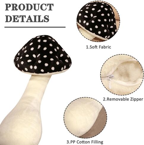 Mushroom Body Pillow, Mushroom Plush Body Pillow, Mushroom Shaped Stuffed Long Pillow, Home Decor Mushroom Plushies Pillow for Couch Sofa Bed Car Cushions Sleeping Pillow (Pink-51.2inch) in Saudi Arabia