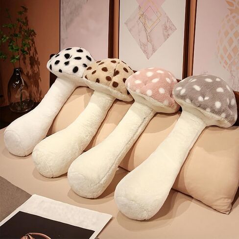 Mushroom Body Pillow, Mushroom Plush Body Pillow, Mushroom Shaped Stuffed Long Pillow, Home Decor Mushroom Plushies Pillow for Couch Sofa Bed Car Cushions Sleeping Pillow (Pink-51.2inch) in Saudi Arabia