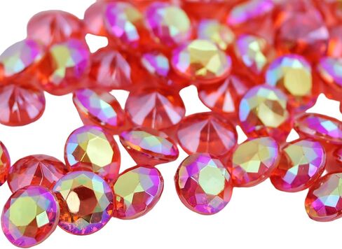 Allstarco 100PCS 18x13mm Emerald Cut Decorating Gems AB Coating for Table Scatter Wedding Decorations Vase Fillers in Saudi Arabia