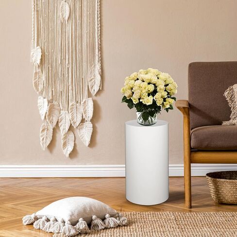 ikare Cylinder Stands for Party, 3PCS Metal White Round Cylinder Pedestal Stands, Plinths Dessert Table Display for Backdrop Decor Birthday Wedding Bridal Baby Shower Party Decorations in Kuwait