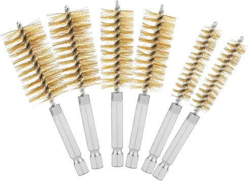 6pcs Copper Pipe Cleaning Brush, 0.47 Inch, 0.75 Inch, 1 Inch Bore Brush for Drill Wire Bore Brush Wire Cleaning Brush for Drill in Saudi Arabia