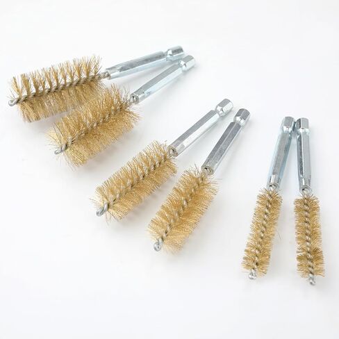 6pcs Copper Pipe Cleaning Brush, 0.47 Inch, 0.75 Inch, 1 Inch Bore Brush for Drill Wire Bore Brush Wire Cleaning Brush for Drill in Saudi Arabia