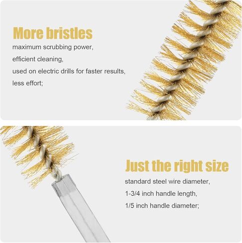 6pcs Copper Pipe Cleaning Brush, 0.47 Inch, 0.75 Inch, 1 Inch Bore Brush for Drill Wire Bore Brush Wire Cleaning Brush for Drill in Saudi Arabia