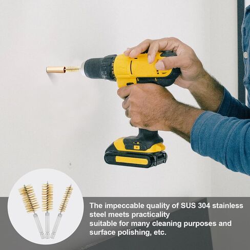 6pcs Copper Pipe Cleaning Brush, 0.47 Inch, 0.75 Inch, 1 Inch Bore Brush for Drill Wire Bore Brush Wire Cleaning Brush for Drill in Saudi Arabia