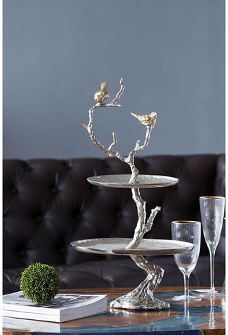 ديكور فرع حديد من A&B Home مع صينية بطبقتين in Kuwait