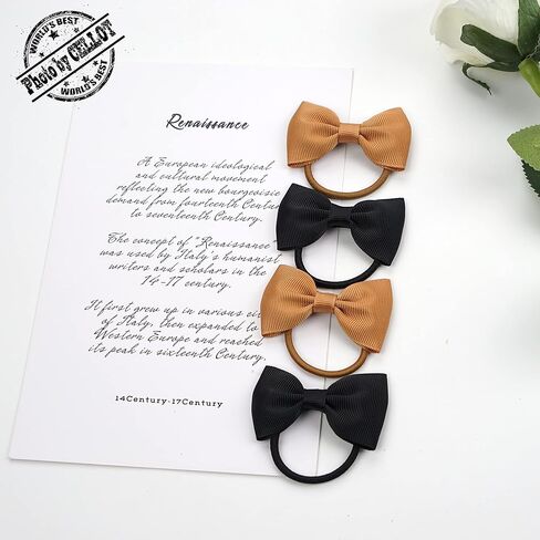 CÉLLOT Girls Hair Ties,20 PCS 2.75 inch Hair Bows No Slip Durable Elastic Ponytail Holders Hair Ties for Baby Girls Schoolgirls Kids Toddler Hair Accessories in Kuwait