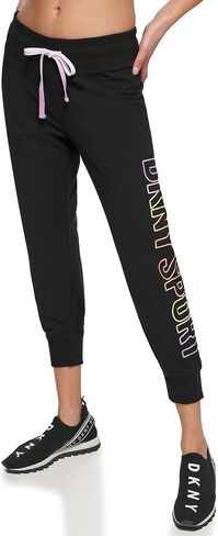 DKNY Women's Cropped Ombre Logo Jogger in Saudi Arabia