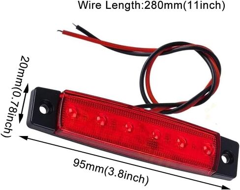 LED Boat Interior Lights Marine Courtesy Light Strip Deck Transom Cockpit Navigation Lighting Waterproof 12V for Fishing Pontoon Sailboat Kayak (6Pcs) (White) in Saudi Arabia