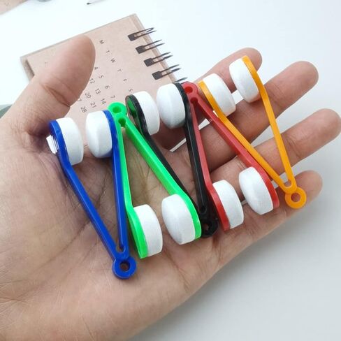 GXXMEI 45 قطعة نظارات شمسية صغيرة من الألياف الدقيقة أداة تنظيف فرشاة التنظيف، 5 ألوان in Kuwait