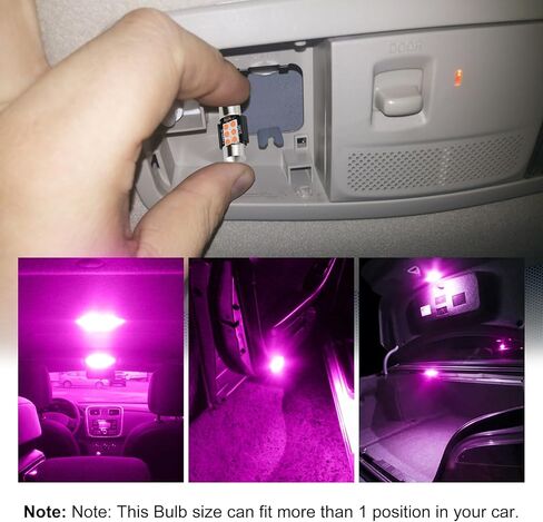 iBrightstar 41mm 211-2 212-2 578 194 168 T15 LED Bulbs 3030 Chipset Error Free for Car Truck Interiors Dome Map Door Courtesy License Plate Lights pack of 10, Xenon White in Kuwait