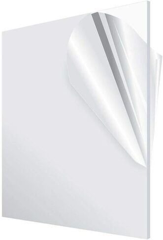Acrylic Plexiglass Plastic Sheet 0.118" - 1/8" x 12" x 12" Clear Pack of 10 Pieces in Saudi Arabia