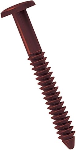 Ekena Millwork LVSL0012WN 3" Lifetime Vinyl Shutter-Lok's, Wineberry (12/Bag), Count in Saudi Arabia