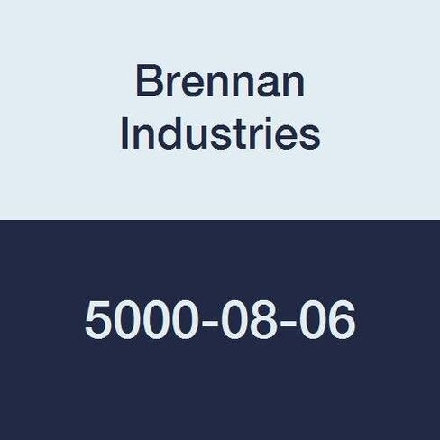Brennan Industries 5000-08-06 Steel Straight Adapter, 1/2"-14 NPTF x 3/8"-18 NPTF Thread, 1.500" Length, 1.125" Hex in Saudi Arabia