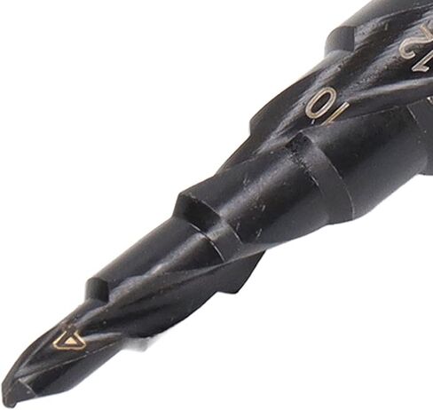 Stepped Drill, Step Drill Bit High Speed Steel Spiral Pagoda Hole Reamer Hex Shank Tool Metalworking Multipurpose Drill Bits(9 Steps(4‑20mm)) in Saudi Arabia