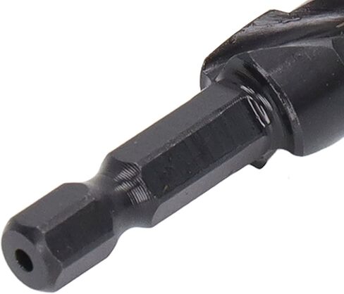 Stepped Drill, Step Drill Bit High Speed Steel Spiral Pagoda Hole Reamer Hex Shank Tool Metalworking Multipurpose Drill Bits(9 Steps(4‑20mm)) in Saudi Arabia