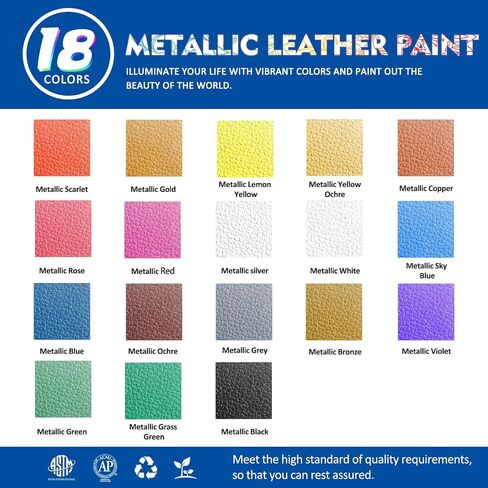 Leather Paint Set, 7 Neon Colors Acrylic Leather Paint for Shoes | Leather Accessories | Premium Shoe Paint Kit for Sneakers | Bags | Purses | Waterproof, Flexible, Long-Lasting Sneaker Paint Kits in Saudi Arabia