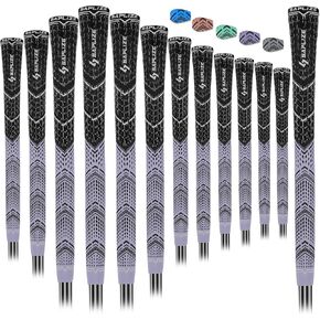 Saplize Cross Cord Golf Grips 13 Pack, Innovative Anti-slip Design, 13 Grips Hybrid Golf Club Grips, CL09 Series, Purple Midsize